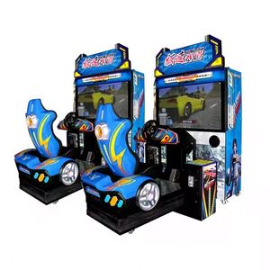 Máquina de Juego Arcade de Carreras Metálica con Monedas para Interiores, Simulador de Conducción en Pista de Velocidad en Venta - Product Image 3