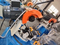 Machine de découpe automatique en acier inoxydable pour tuyaux métalliques, machine de découpe d'angle 45-90 degrés pour tuyaux semi-circulaires 425