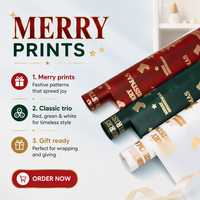 Kertas Pembungkus Bunga Tipis Matte Murah untuk Natal, Tahan Air, Berkualitas, Kertas Kado Liburan, Grosir Perlengkapan Florist