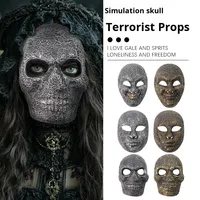 Masque d'horreur de squelette d'Halloween transfrontalier, ambiance amusante pour les fêtes costumées