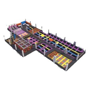 Pas <span class=keywords><strong>cher</strong></span> Petits Enfants Adulte Tag Ninja Guerrier Obstacle Course Trampoline <span class=keywords><strong>Parc</strong></span> Équipement pour Centre De Formation Centre Commercial - Product Image 2