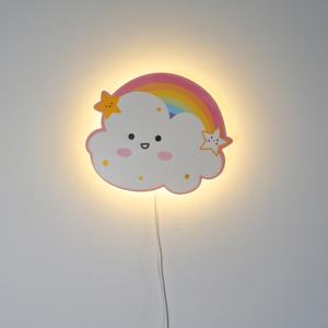 Lámpara de Pared Infantil con Diseño de Nube y Arcoíris, Decorativa, USB 5V, Ecológica para Habitación Infantil - Product Image 5