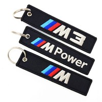 Regalos Personalizados, Llavero Bordado con Logotipo Personalizado, Llavero Tipo Jet Tag Bordado, Llavero de Tela Tejida con Logotipo de Diseño Personalizado al por Mayor
