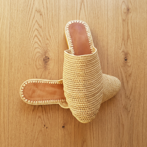 Handmade Raffia <b>Open</b> <b>Toe</b> Anti-Slippery Breathable Summer for Cotton Lining Women Girls - Product Image 5