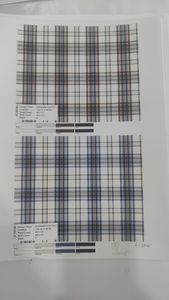 Tela a cuadros de algodón Giza de grado superior para niñas y niños transpirable cómoda para camisas de gama alta prendas a medida personalizadas - Product Image 2