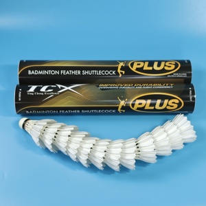 Volantes de bádminton <span class=keywords><strong>TCX</strong></span> PLUS de nivel de torneo, primera calidad, de plumas de ganso, con corcho natural, duraderos, profesionales, para entrenamiento, 5g, internacionales - Product Image 3