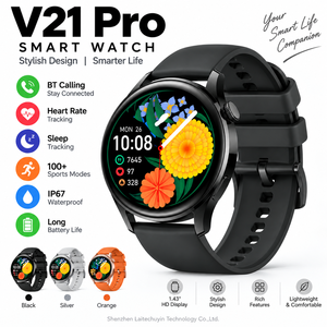 Montre connectée 2026 V21 PRO pour Android, recharge sans fil, IP67, chronographe, réveil, suivi d'activité, calendrier - Product Image 3
