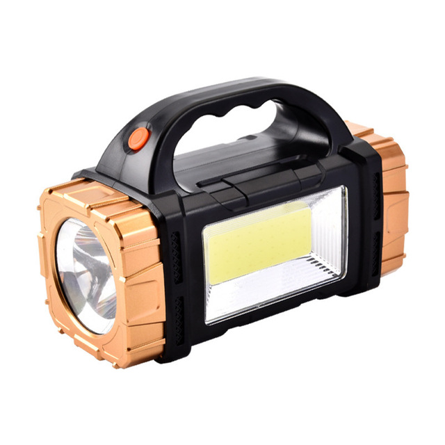2026 Popular 10W Solar Waterproof ABS Material Fishing Lantern USB Power Bank Rechargeable Flashlight 200-300M Beam Distance LED