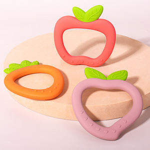 Nouveau design mignon Silicone bébé <span class=keywords><strong>anneau</strong></span> de <span class=keywords><strong>dentition</strong></span> fruits série <span class=keywords><strong>anneau</strong></span> de <span class=keywords><strong>dentition</strong></span> pour nourrissons de qualité alimentaire nouveau-né bébé produits - Product Image 4