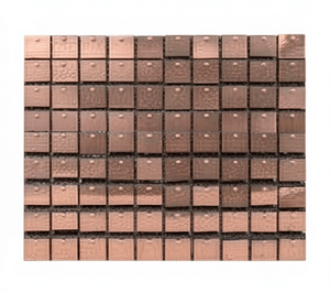 Carreaux muraux en céramique 300 x 300 mm, finition mate, imitation métal or rose, style industriel, antidérapants, pour intérieur salle de bain - Product Image 1