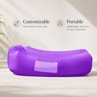 Canapé-lit gonflable moderne, inclinable, pliable, portable, rafraîchissant, imperméable, massant, pour extérieur, plage, camping, salon, chambre à coucher