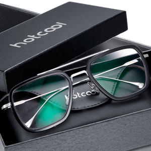 กรอบแว่นตาโลหะคุณภาพสูงระดับท็อป ดีไซน์<span class=keywords><strong>อเวน</strong></span>เจอร์ส ไอรอนสไปเดอร์แมน ป้องกันแสงสีฟ้า สไตล์เอนด์เกม โทนี่ สตาร์ค สตีมพังก์ - Product Image 1