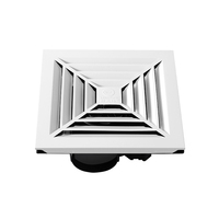 Extracteur d'air électrique, ventilateur d'évacuation, montage mural, plastique, AC 220V, blanc, équipement de cuisine OEM pour restaurant