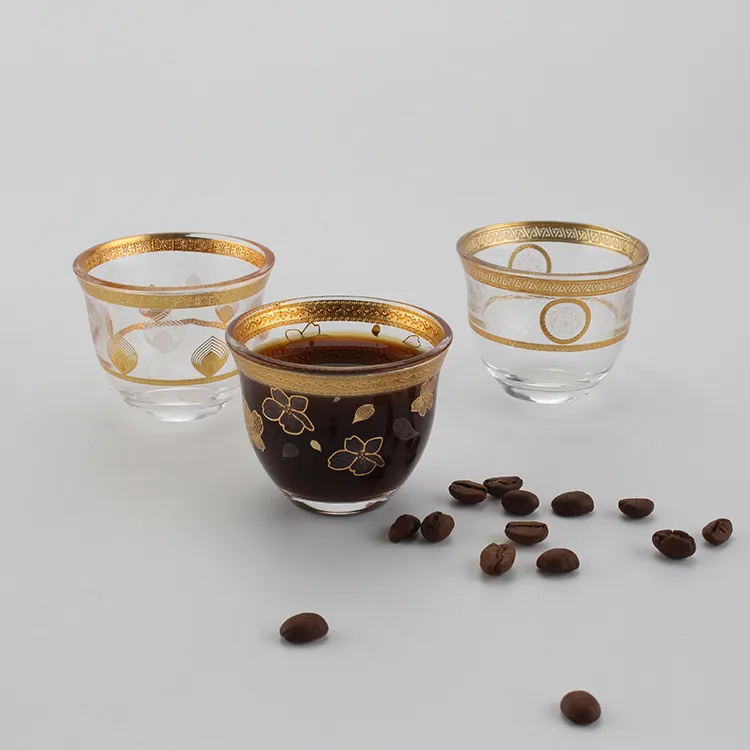 Commercio all'ingrosso elegante caffè turco stile Cawa Arabic tazza di caffè tazza da tè Cava tazza