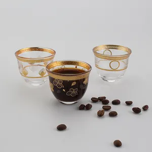 Wholesale Elegant Turkish Coffee Style Cawa Arabic Coffee Cup Teacup Cava Cup