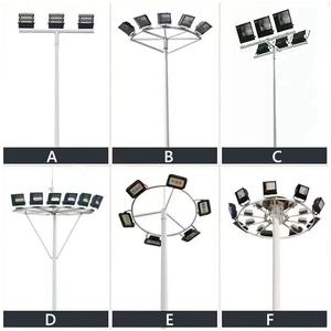 Usine en gros 15m 20m 25m 30m 40M haut mât poteaux <span class=keywords><strong>carrefour</strong></span> haut mât télescopique éclairage poteau système de levage pour l'aéroport - Product Image 2