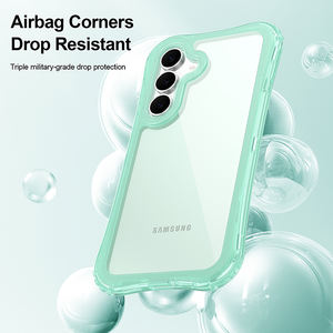 1 एयर बैग ब्रांडेड सेल फोन शॉकप्रूफ पारदर्शी कवर मामले में सभी मॉडल सैमसंग गैलेक्सी S25 एफे मामले कवर - Product Image 4