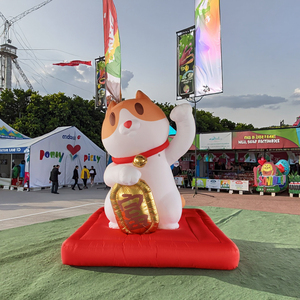 <span class=keywords><strong>Chat</strong></span> porte-bonheur géant gonflable publicitaire gonflable <span class=keywords><strong>Alice</strong></span> Wonderland Party Shows Wall Patrol Cat Huge Cat Large Inflatable - Product Image 1