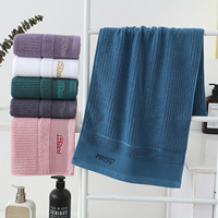 Luxury Organic Woven Eco-Friendly Antimicrobial Thickened 32s Cotton Towel Set 400-499GSM High Water Absorption Quick Dry for