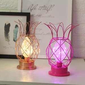 High Quality Iron Metal Shade Switch Control LED Christmas Decoration <strong>Lights</strong> Modern <strong>Pineapple</strong> Design for Living Room Smart Home - Product Image 1