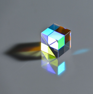 큐브 프리즘 큐빅 과학 광학 프리즘 육면체 밝은 스테인드 투명 유리 빔 분할 실험 악기 Len - Product Image 1