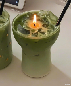 Récipients de parfum <span class=keywords><strong>Kit</strong></span> aromatique Étiquette parfumée au soja Thé individuel Fraise Autocollants glacés personnalisés Bougie Latte Matcha - Product Image 5