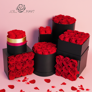 Rosas Eternas Personalizadas para Aniversario de Boda o Cumpleaños, Rosas Preservadas de Larga Duración, Caja de Regalo OEM - Product Image 1