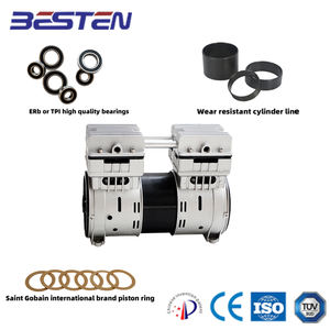 480W AC220V 7bar silencieux sans huile petit piston compresseur d'air pompe pur fil de cuivre moteur nouvelle tête de compresseur d'air exporté - Product Image 3