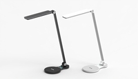 Lampe de bureau LED moderne et simple, commande tactile, protection des yeux, abat-jour flexible et pliable, chargeur sans fil, électrique, 5 vitesses