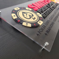 Panneau mural en acrylique transparent, logo d'entreprise, signalétique, plaque de réception de bureau en acrylique, panneau en plexiglas, lettreros acrílico