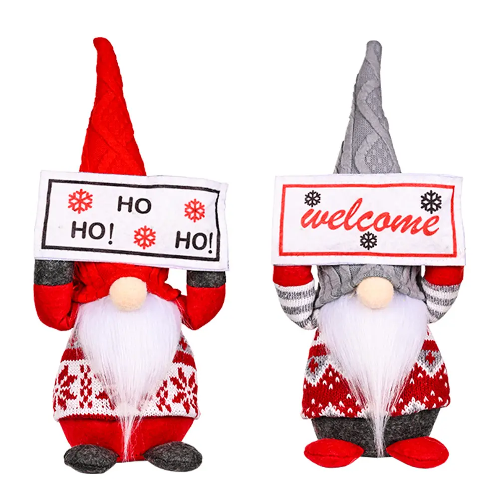 2022 Weihnachten Gnome Elf Puppe Weihnachten Home Party Geschenk Dekoration Plüsch Stoff Handgemachte Weihnachten Gonks Gnom Mit Laterne