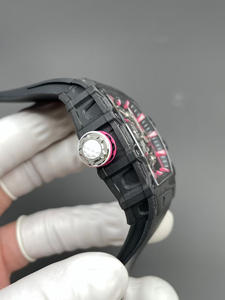 Reloj Mecánico Automático de Lujo de Alta Calidad, Rectangular, de Fibra de Carbono, con Correa de Goma, Diseño Deportivo y Moderno, Resistente al Agua - Product Image 3