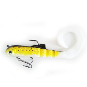 เหยื่อตกปลาน้ำเค็มแบบนิ่มหัวจิ๊กเหยื่อตกปลา,เหยื่อตกปลาทองเหลือง - Product Image 5