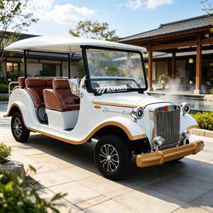 New High Quality Low-Priced Legal Road Retro Classic Electric Sightseeing Vintage Cars with 4KW Motor & 30Km/h Speed - Product Image 1
