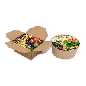 China Takeaway Food Box Biodegradable Packaging Paper Bowl food packaging