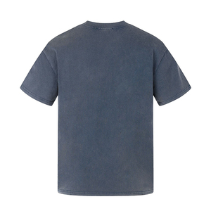 T-shirt à manches courtes style rétro américain post-apocalyptique pour hommes et femmes, <span class=keywords><strong>haut</strong></span> imprimé croisé moucheté et <span class=keywords><strong>délavé</strong></span> effet usé, style streetwear - Product Image 3