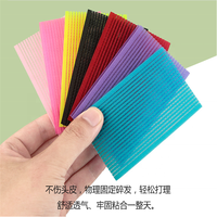 Frange de forme spéciale pâte frange personnalisée fixe cheveux cassés post couleur moulinet de cheveux personnalisé en Nylon crochet et boucle attache serre-câble