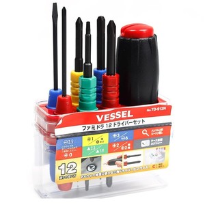 Vessel 12 Piece <b>Screwdriver</b> <b>Set</b> TD-912N Magnetic Multi Functional Household Tool Kit - Product Image 1
