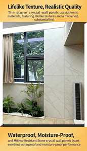 Paneles de Pared de PVC Impermeables e Ignífugos, 3ImitationD, Coloridos, Dorados, de Alto Brillo, con Protección UV, para Paredes Interiores de Hoteles, Villas y Apartamentos - Product Image 6