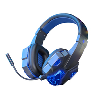 Casque de jeu sans fil Bluetooth HiFi à réduction de bruit avec lumière LED, tendance et en promotion