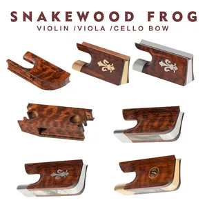 Bois de serpent violon/alto/<span class=keywords><strong>violoncelle</strong></span> archet grenouille Paris oeil incrustation Style baroque Luthier outils pour violon <span class=keywords><strong>famille</strong></span> réparation et artisanat - Product Image 2