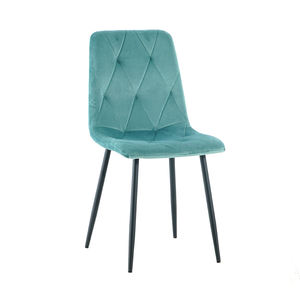 Sedia da pranzo in velluto <span class=keywords><strong>Nubuk</strong></span> con schienale superiore minimalista resistente superficie personalizzata di alta qualità per ristoranti di Home Office - Product Image 4