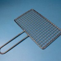 Grille de cuisson portable et réutilisable en acier inoxydable 304 de haute qualité, filetage interne 1,8 mm, pour barbecue au charbon de bois, durable, de qualité alimentaire, anti-cendres