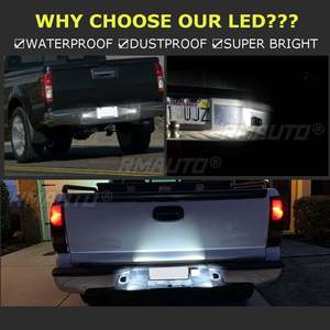 4PCS 2PCS Feux de plaque d'immatriculation LED blancs IP67 18SMD 3W pour Nissan Navara D40 2005-2016 Frontier 2005-2019 Accessoires - Product Image 2