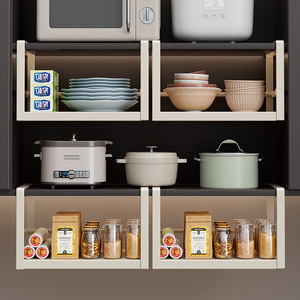 Wall Mounted <b>Kitchen</b> Shelves Rectangle Hanging <b>Storage</b> Organizer <b>For</b> Spice <b>Jar</b> And Cookware - Product Image 1