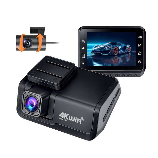 Mini WIFI 2 Channel 1080P 360 Dash Camera Night Vision 150 Degree Dual Lens Car DVR 24H Parking Monitor Video Recorder 1 Year