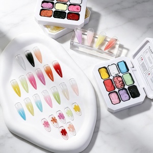 KLANA Nuevo Set de Gel para Uñas HEMA/TPO Free, 9 Colores, Paleta de Gel Ombre Pat Pat, Textura Sólida, para Escuelas de Uñas - Product Image 2