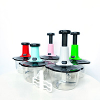 Sunshine Mini acier inoxydable manuel cuisine robot culinaire mélangeur hachoir sans danger pour les légumes ail viande gingembre outil de stockage