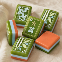 Mahjong américain moderne de luxe portable et tendance - Conception écologique et durable pour le divertissement et le camping