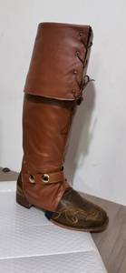 Armadura de Pierna Medieval Steampunk Samurai Knight, Espinilleras de PU, Protector de Espinilla Pirata, Polainas de Fantasía, Cubrebotas, Disfraz de Cosplay - Product Image 6